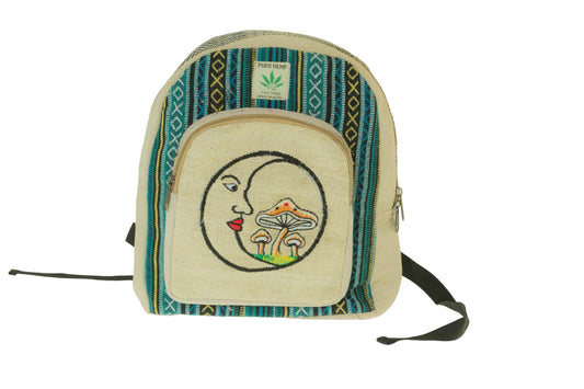 Hemp Mushroom Moon Backpack