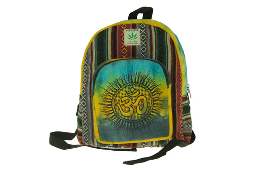 Hemp Cotton Om Backpack