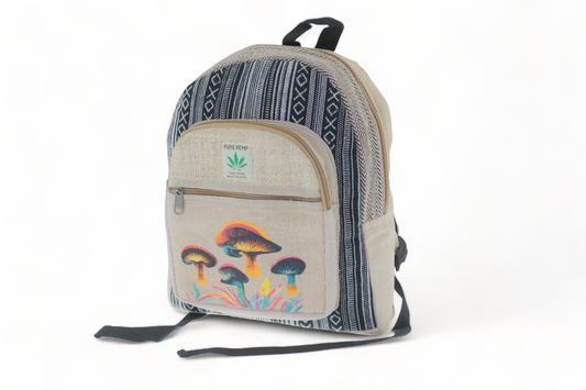 Hemp Mushroom Cotton Backpack