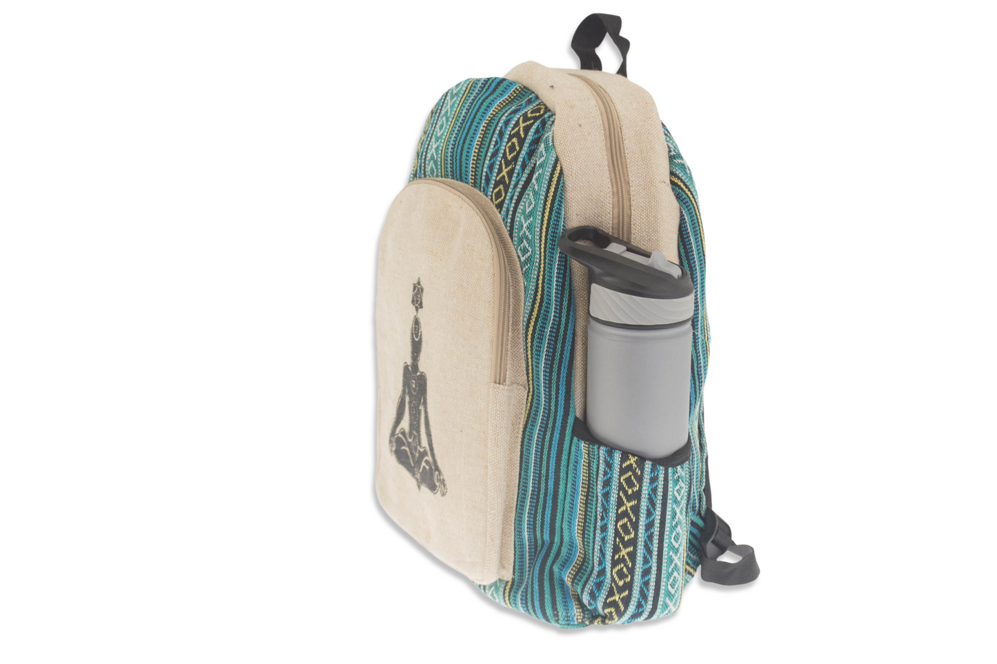 Hemp Cotton Backpack ( Large) Chakra