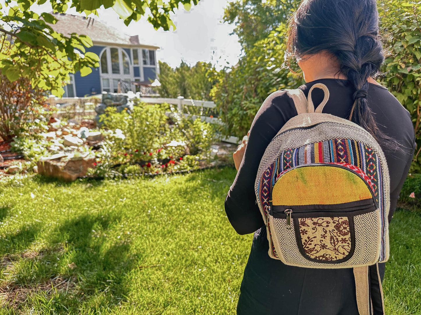 Hemp Cotton Backpack Small